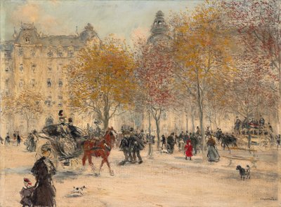 Herbst in Paris von Jean Francois Raffaelli