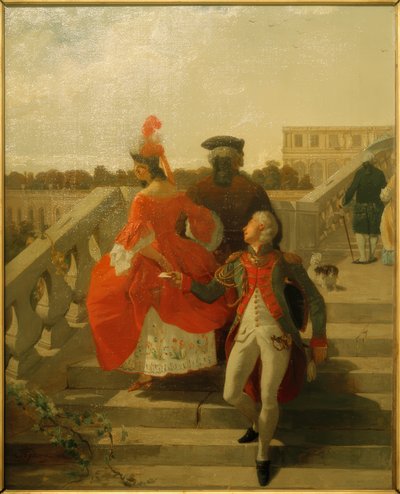 Saint-Lambert und Houdetot von Jean Francois Gigoux