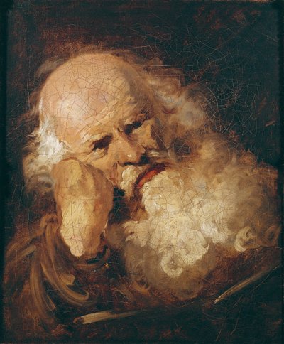 Kopf eines alten Mannes von Jean Honore Fragonard