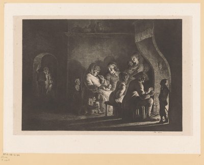 Bauernfamilie am Lagerfeuer von Jean Jacques de Boissieu