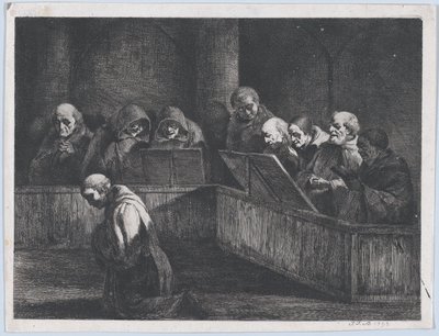 Mönche beim Singen von Jean Jacques de Boissieu