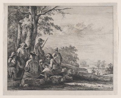 Rastende Bauern, 1803 von Jean Jacques de Boissieu
