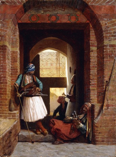 Arnaut-Leibwächter in Kairo, 1861 von Jean Leon Gerome