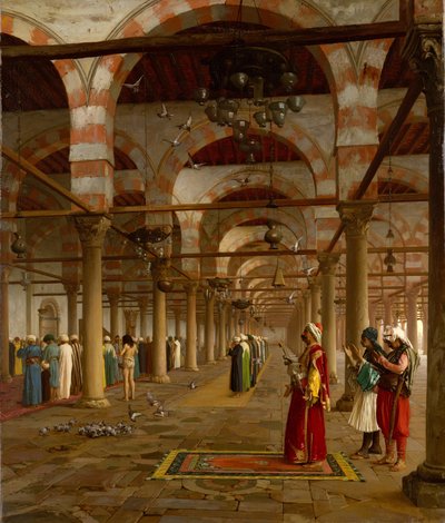 Gebet in der Moschee von Jean Leon Gerome