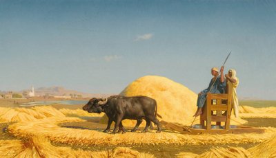 Die Getreidedrescher, Ägypten von Jean Leon Gerome