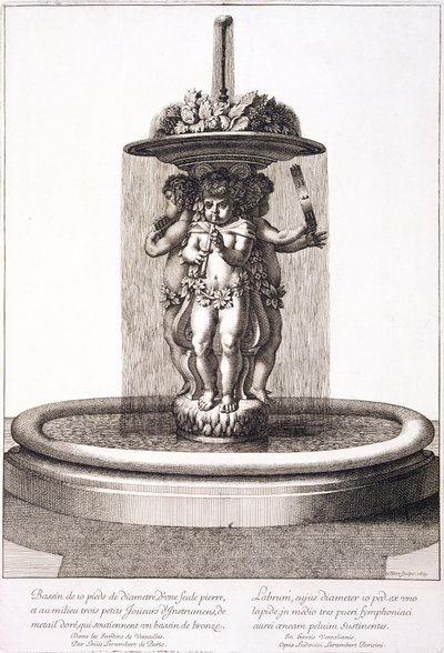 Brunnen von Louis Lerambert in Versailles, 1673 von Jean Lepautre