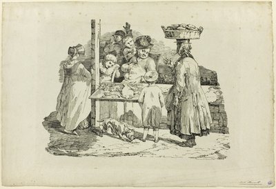 Der schlafende Fischhändler von Jean Louis André Théodore Géricault