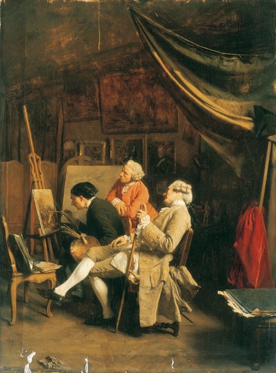 Die Amateurmaler von Jean Louis Ernest Meissonier