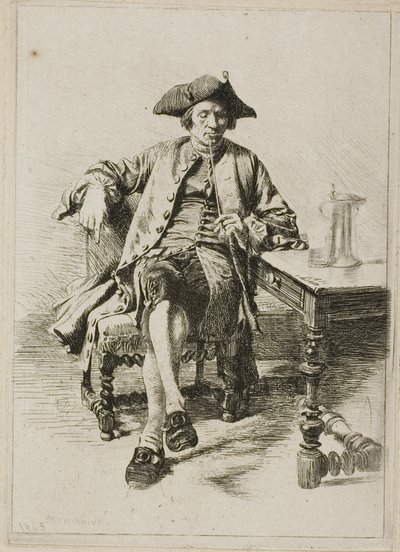 Der große Raucher von Jean Louis Ernest Meissonier