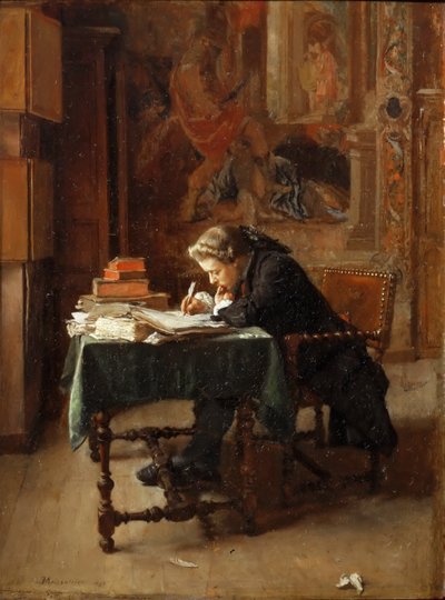 Junger Mann beim Schreiben von Jean Louis Ernest Meissonier