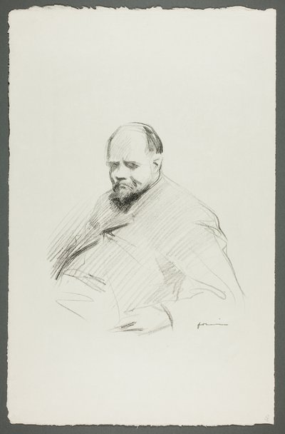 Porträt von Vollard, sitzend von Jean Louis Forain