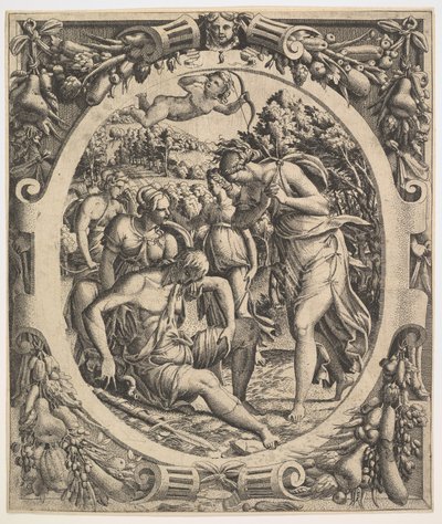 Der Tod des Adonis, 1544 von Jean Mignon