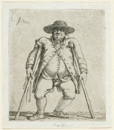 Bettler von Jean Pierre Norblin de La Gourdaine