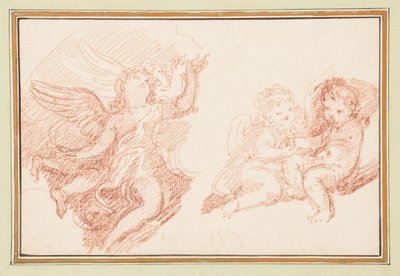 Drei Putti von Jean Robert Ango
