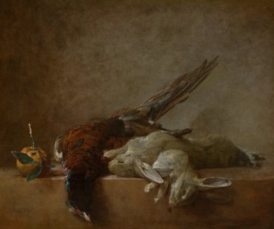 Stillleben mit Wild, wahrscheinlich 1750er Jahre von Jean Baptiste Simeon Chardin