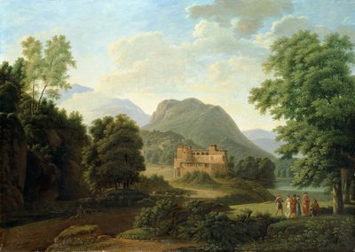 Toskanische Landschaft, 1827 von Jean Victor Bertin