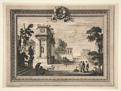Klassische Landschaft von Jean le Pautre