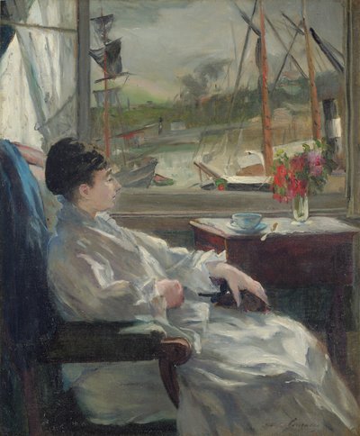 Porträt von Eva Gonzalès von Jeanne Guérard Gonzalès