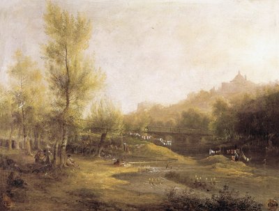 Die Wäscherinnen von Manzanares von Jenaro Pérez Villaamil