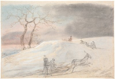 Schlittenfahrt im Reif von Jens Juel