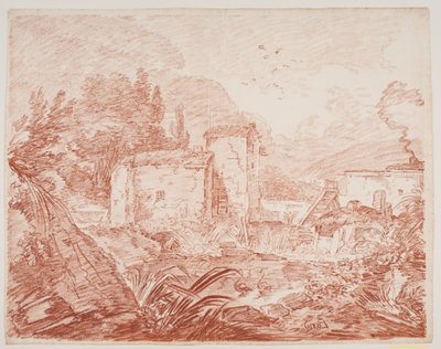 Italienische Fantasielandschaft von Jens Petersen Lund
