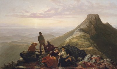 Die verspätete Party auf dem Mansfield Mountain, 1858 von Jerome Thompson