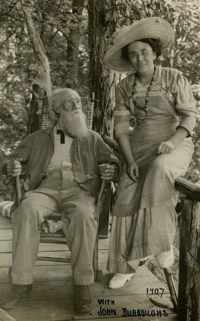 Mit John Burroughs 1907 von Jessie Tarbox Beals
