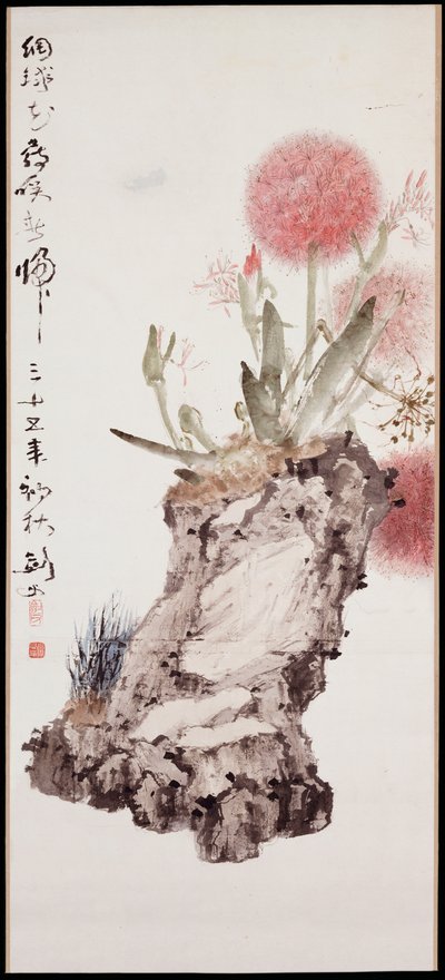 Hortensie und Felsen von Jianfu Gao