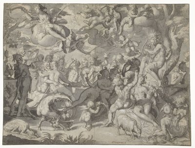Hochzeit von Peleus und Thetis von Joachim Wtewael or Utewael