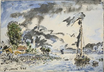 Fischerboot von Johan Barthold Jongkind