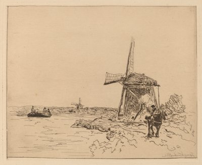 Der Treidelpfad (Le Chemin de Halage) von Johan Barthold Jongkind