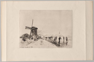 Ansicht der Stadt Maaslins von Johan Barthold Jongkind