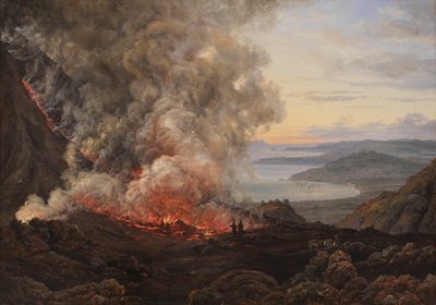 Ausbruch des Vulkans Vesuv, 1821 von Johan Christian Dahl