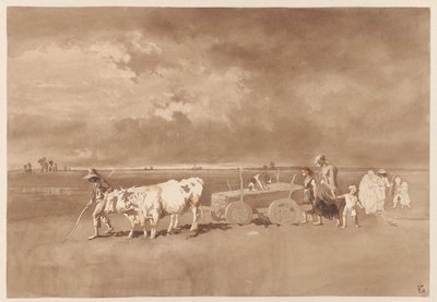 Beerdigung in der Campagna von Johan Daniël Koelman