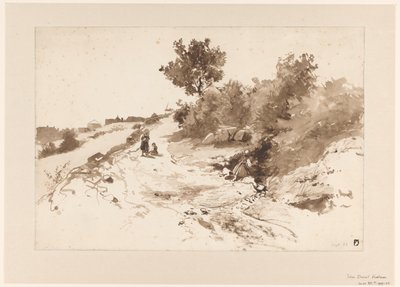 Hügelige Landschaft in Frankreich von Johan Daniël Koelman