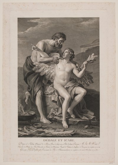 Dädalus und Ikarus von Johan Georg Preisler