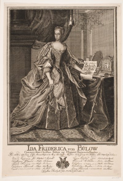 Ida Friderica von Bülow von Johan Herman Thiele