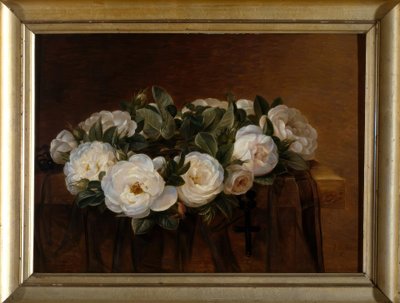 Kranz aus weißen Rosen von Johan Laurentz Jensen