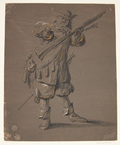 Soldat mit Gewehr von Johan le Ducq
