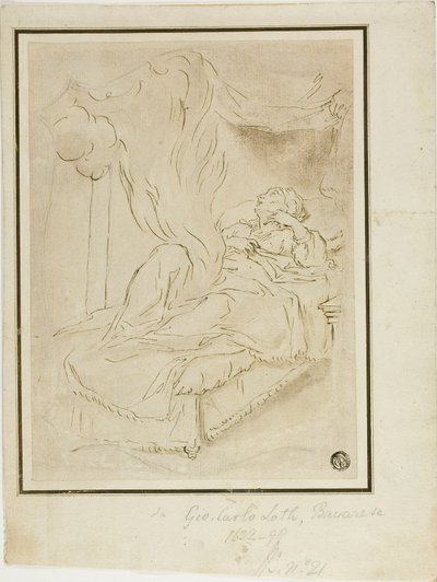 Danae und der Goldregen von Johann Carl Loth