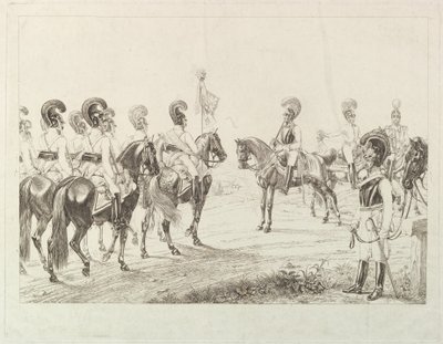 Österreichische Kürassiere, frühes 19. Jahrhundert von Johann Christian Erhard