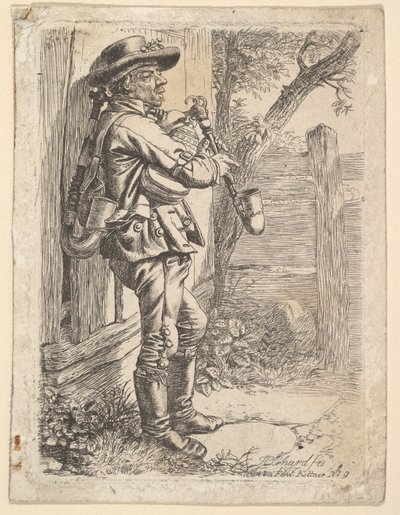 Der Dudelsackspieler, 1819 von Johann Christian Erhard