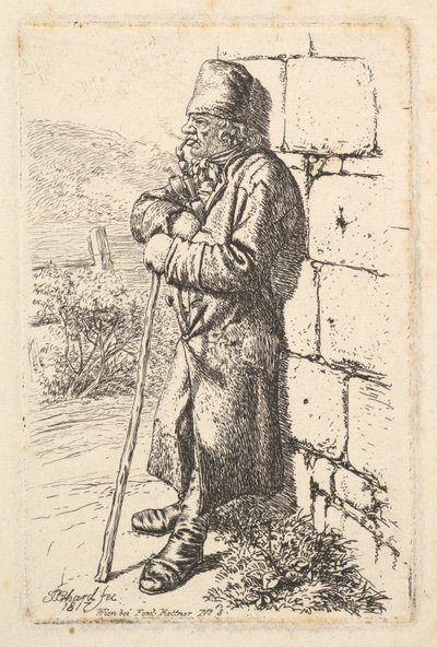 Der Tabakraucher, 1817 von Johann Christian Erhard