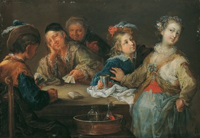 Kartenspieler (As ist Trumpf) von Johann Georg Platzer
