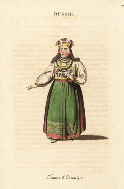 Verheiratete Frau aus Estland von Johann Gottlieb Georgi