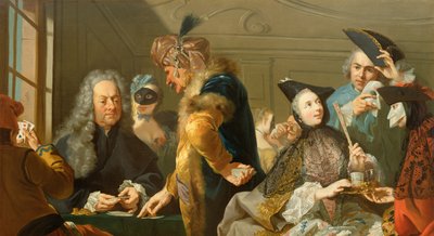 Spieler im Foyer von Johann Heinrich Tischbein