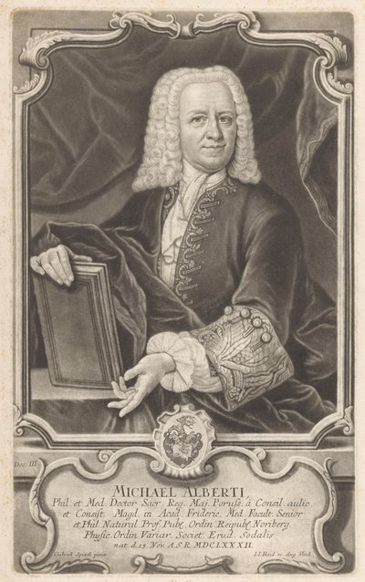 Porträt von Michael Alberti von Johann Jacob Haid