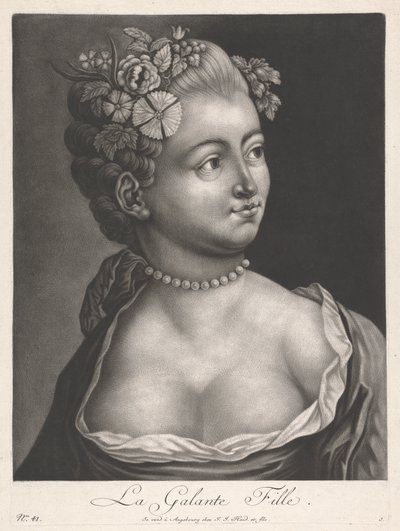 Das galante Mädchen von Johann Jacobus Haid
