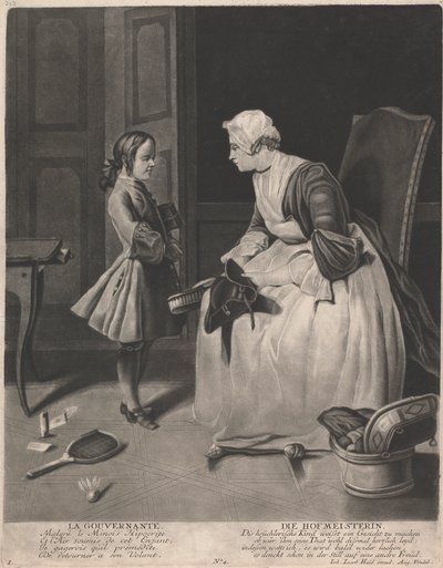 Die Gouvernante von Johann Jacobus Haid