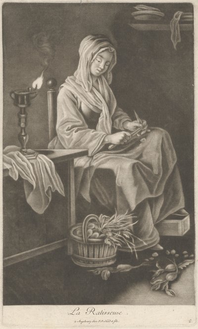 Die Rechenfrau von Johann Jacobus Haid